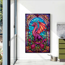 Load image into Gallery viewer, Windowsill Glass Flying Dragon 40*60CM (canvas) Full Round Drill Diamond Painting
