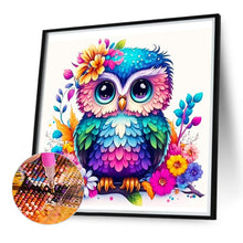 Load image into Gallery viewer, Blue Owl 40*40CM (canvas) Full Round Drill Diamond Painting
