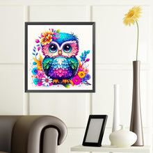 Load image into Gallery viewer, Blue Owl 40*40CM (canvas) Full Round Drill Diamond Painting
