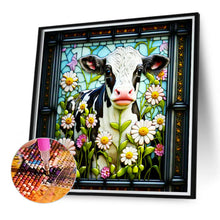 Load image into Gallery viewer, Dairy Cow 40*40CM (canvas) Full Round Drill Diamond Painting
