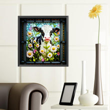 Load image into Gallery viewer, Dairy Cow 40*40CM (canvas) Full Round Drill Diamond Painting
