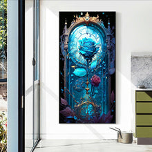 Load image into Gallery viewer, Blue Melancholy Rose Flower 40*70CM (canvas) Full Round Drill Diamond Painting
