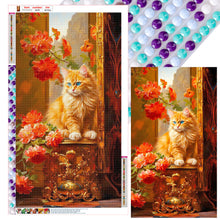 Load image into Gallery viewer, Orange Cat 40*70CM (canvas) Full Round Drill Diamond Painting
