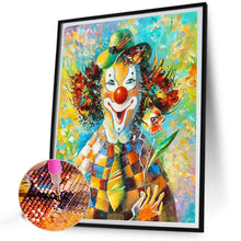 Load image into Gallery viewer, Clown Holding Flowers 50*60CM (canvas) Full Round Drill Diamond Painting
