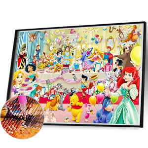 Disney 60*40CM (canvas) Full Round Drill Diamond Painting