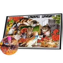 Load image into Gallery viewer, Cat Party 40*30CM (canvas) Full Square Drill Diamond Painting
