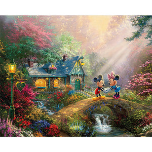 Country Mickey Mouse 50*40CM (canvas) Full Square Drill Diamond Painting