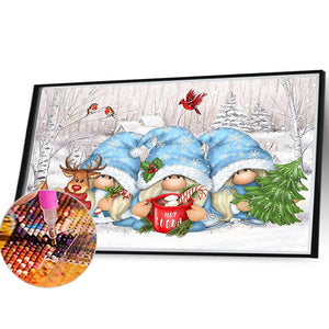 Winter Goblin 40*30CM (canvas) Full Square Drill Diamond Painting