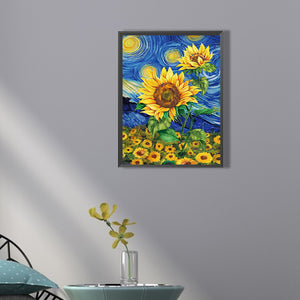 Sunflower 30*40CM (canvas) Full Square Drill Diamond Painting