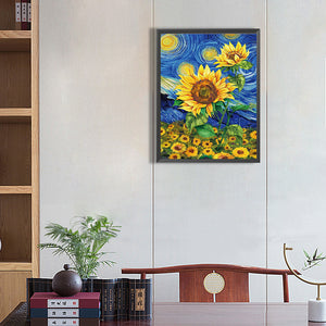 Sunflower 30*40CM (canvas) Full Square Drill Diamond Painting