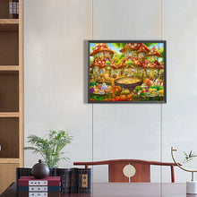 Load image into Gallery viewer, Fairy Tale Mushroom City 50*40CM (canvas) Full Round Drill Diamond Painting
