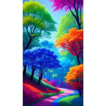Load image into Gallery viewer, Colorful Woods 40*70CM (canvas) Full Round AB Drill Diamond Painting

