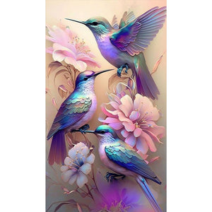 Hummingbird 40*70CM (canvas) Full Round AB Drill Diamond Painting