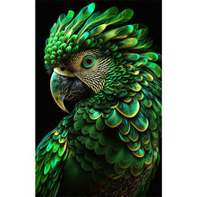 Load image into Gallery viewer, Green Parrot 45*70CM (canvas) Round AB Drill Diamond Painting
