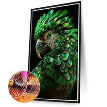 Load image into Gallery viewer, Green Parrot 45*70CM (canvas) Round AB Drill Diamond Painting
