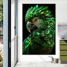 Load image into Gallery viewer, Green Parrot 45*70CM (canvas) Round AB Drill Diamond Painting
