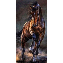 Load image into Gallery viewer, Dark Horse Running 40*80CM (canvas) Full Round AB Drill Diamond Painting
