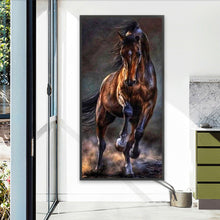 Load image into Gallery viewer, Dark Horse Running 40*80CM (canvas) Full Round AB Drill Diamond Painting
