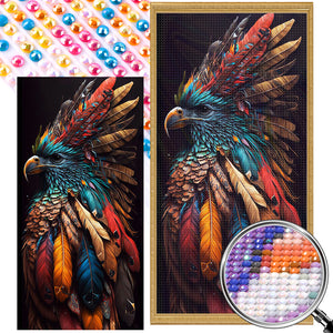 Siberian Eagle 40*80CM (canvas) Full Round AB Drill Diamond Painting