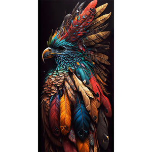 Siberian Eagle 40*80CM (canvas) Full Round AB Drill Diamond Painting