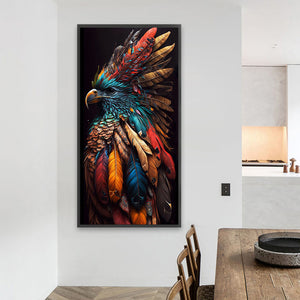 Siberian Eagle 40*80CM (canvas) Full Round AB Drill Diamond Painting