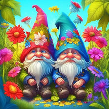 Load image into Gallery viewer, Garden Gnome 40*40CM (canvas) Full Round Drill Diamond Painting
