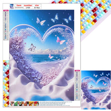 Load image into Gallery viewer, Beach Hearts 30*40CM (canvas) Full Square Drill Diamond Painting
