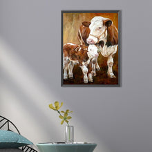 Load image into Gallery viewer, Two Cows 30*40CM (canvas) Full Square AB Drill Diamond Painting
