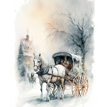 Load image into Gallery viewer, Snow Carriage 40*50CM (canvas) Full Round Drill Diamond Painting
