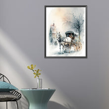 Load image into Gallery viewer, Snow Carriage 40*50CM (canvas) Full Round Drill Diamond Painting
