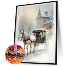 Load image into Gallery viewer, Snow Carriage 40*50CM (canvas) Full Round Drill Diamond Painting
