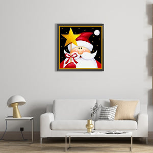 Cute Santa Claus 30*30CM (canvas) Full Square AB Drill Diamond Painting