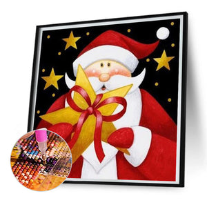 Cute Santa Claus 30*30CM (canvas) Full Square AB Drill Diamond Painting