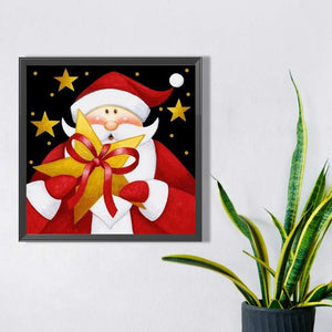 Cute Santa Claus 30*30CM (canvas) Full Square AB Drill Diamond Painting