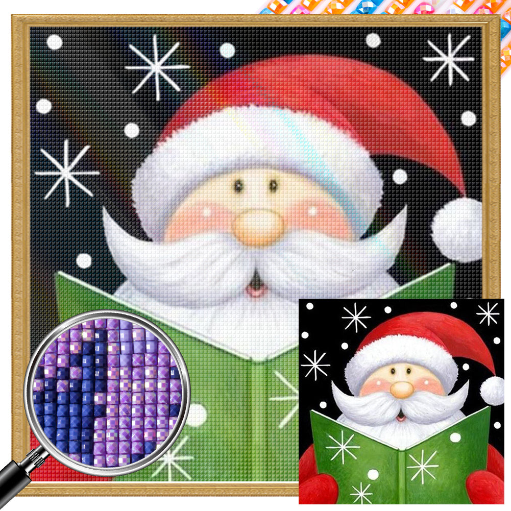 Cute Santa Claus 30*30CM (canvas) Full Square AB Drill Diamond Painting