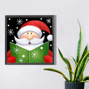 Cute Santa Claus 30*30CM (canvas) Full Square AB Drill Diamond Painting