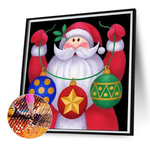 Cute Santa Claus 30*30CM (canvas) Full Square AB Drill Diamond Painting