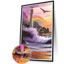 Load image into Gallery viewer, Seaside Lighthouse 40*60CM (canvas) Full Round Drill Diamond Painting
