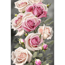 Load image into Gallery viewer, Pale Pink Rose 40*60CM (canvas) Full Round Drill Diamond Painting
