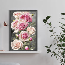 Load image into Gallery viewer, Pale Pink Rose 40*60CM (canvas) Full Round Drill Diamond Painting
