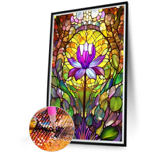 Load image into Gallery viewer, Lotus Glass Painting 40*60CM (canvas) Full Round Drill Diamond Painting
