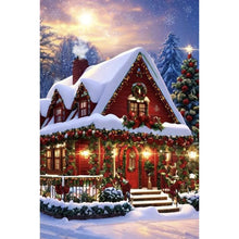 Load image into Gallery viewer, Snow House 40*60CM (canvas) Full Round Drill Diamond Painting
