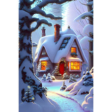 Load image into Gallery viewer, Snow House 40*60CM (canvas) Full Round Drill Diamond Painting
