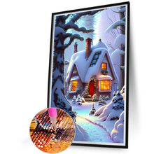 Load image into Gallery viewer, Snow House 40*60CM (canvas) Full Round Drill Diamond Painting
