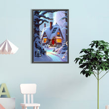 Load image into Gallery viewer, Snow House 40*60CM (canvas) Full Round Drill Diamond Painting
