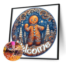 Load image into Gallery viewer, Gingerbread Boy 40*40CM (canvas) Full Round Drill Diamond Painting
