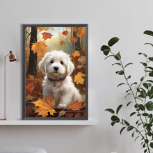 Load image into Gallery viewer, Fallen Leaf Puppy 40*60CM (canvas) Full Round Drill Diamond Painting

