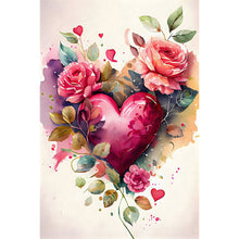 Load image into Gallery viewer, Love Rose 40*60CM (canvas) Full Round Drill Diamond Painting
