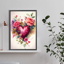 Load image into Gallery viewer, Love Rose 40*60CM (canvas) Full Round Drill Diamond Painting
