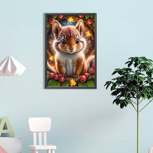 Squirrel 40*60CM (canvas) Full Round Drill Diamond Painting